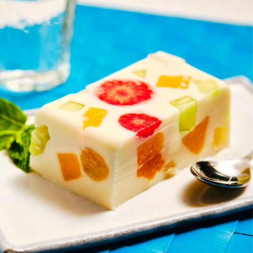 白みそが隠し味!ミルキーフルーツ寒天